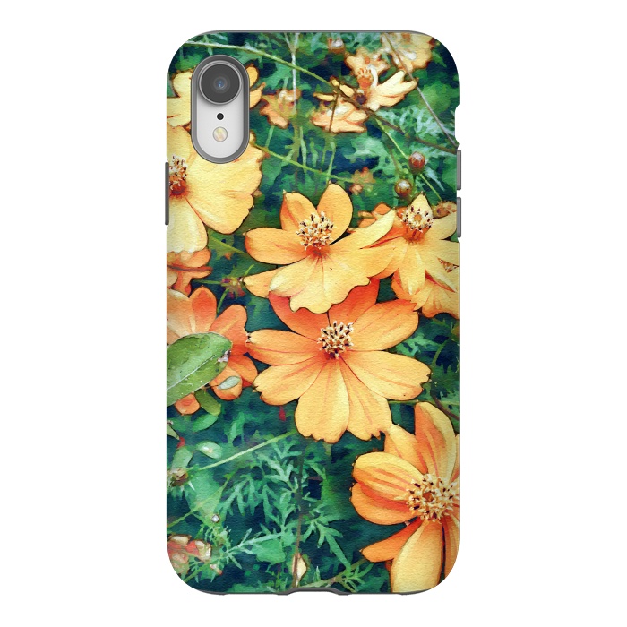 iPhone Xr StrongFit Floral Garden by Creativeaxle