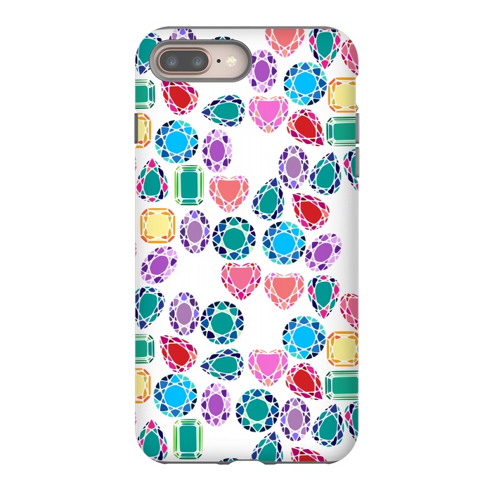 iPhone 7 plus StrongFit Colorful Gemstones by Karolina