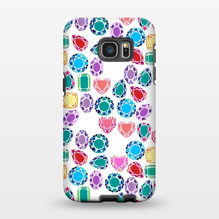 Galaxy S7 EDGE StrongFit Colorful Gemstones by Karolina