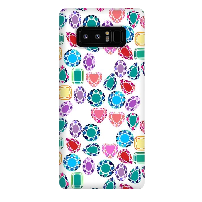 Galaxy Note 8 StrongFit Colorful Gemstones by Karolina