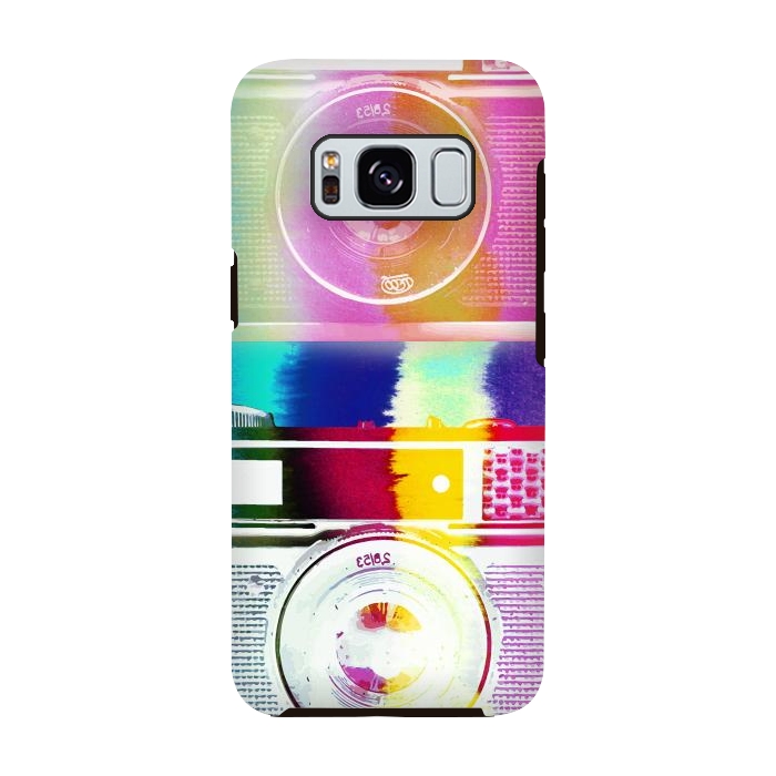 Galaxy S8 StrongFit Colorful vintage cameras by Oana 