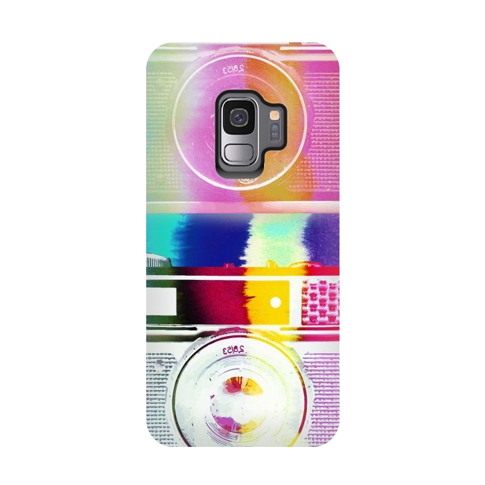 Galaxy S9 StrongFit Colorful vintage cameras by Oana 