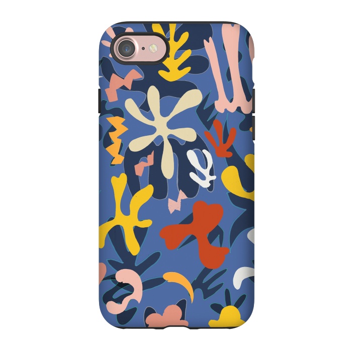 iPhone 7 StrongFit Colorful Matisse inspired colorful pattern by Oana 