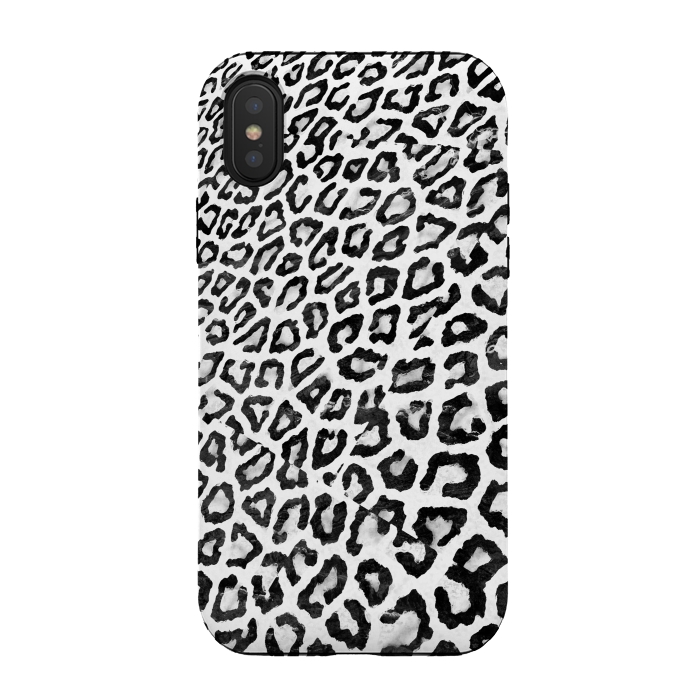 iPhone Xs / X StrongFit Leopard print perspective effect by Oana 