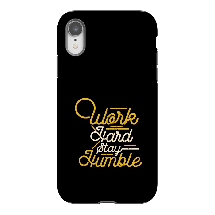 iPhone Xr StrongFit work hard stay humble  by TMSarts