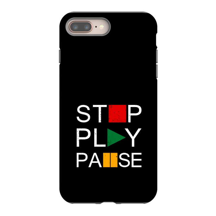 iPhone 7 plus StrongFit stop play pause by TMSarts