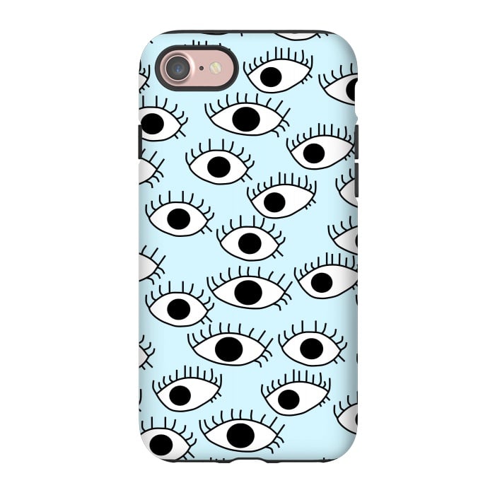 iPhone 7 StrongFit Cute and Creepy Eyes by Karolina