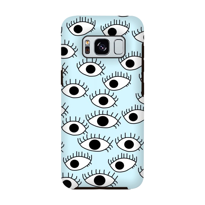 Galaxy S8 StrongFit Cute and Creepy Eyes by Karolina