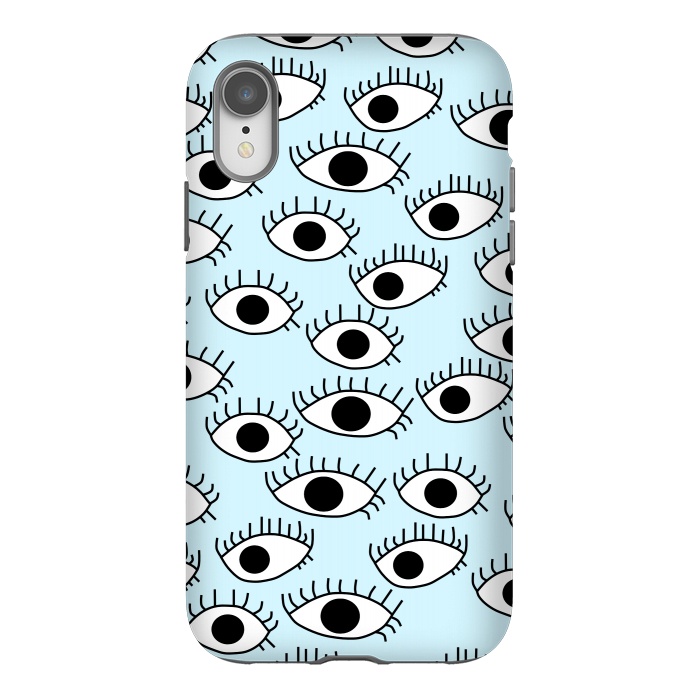 iPhone Xr StrongFit Cute and Creepy Eyes by Karolina