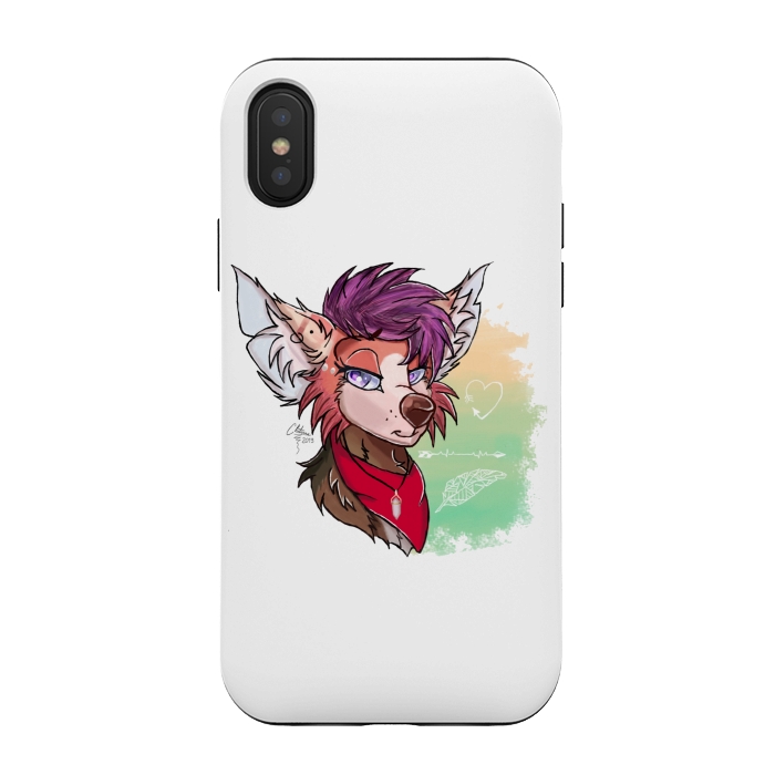 iPhone Xs / X StrongFit Furry Punk by Chiterra