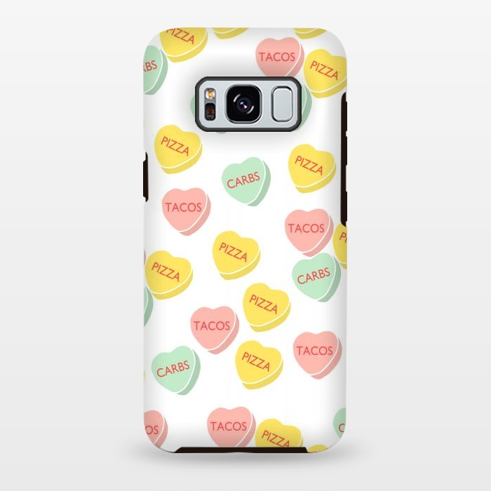 Galaxy S8 plus StrongFit Funny Conversation Hearts by Karolina