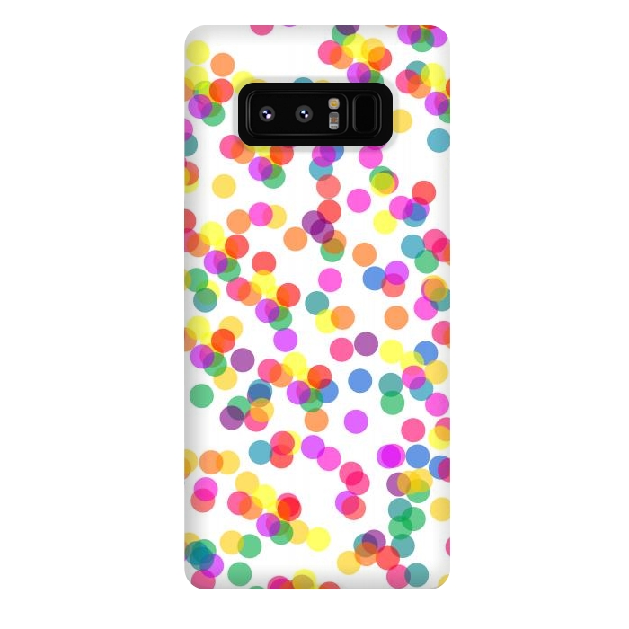 Galaxy Note 8 StrongFit Colorful Confetti by Karolina