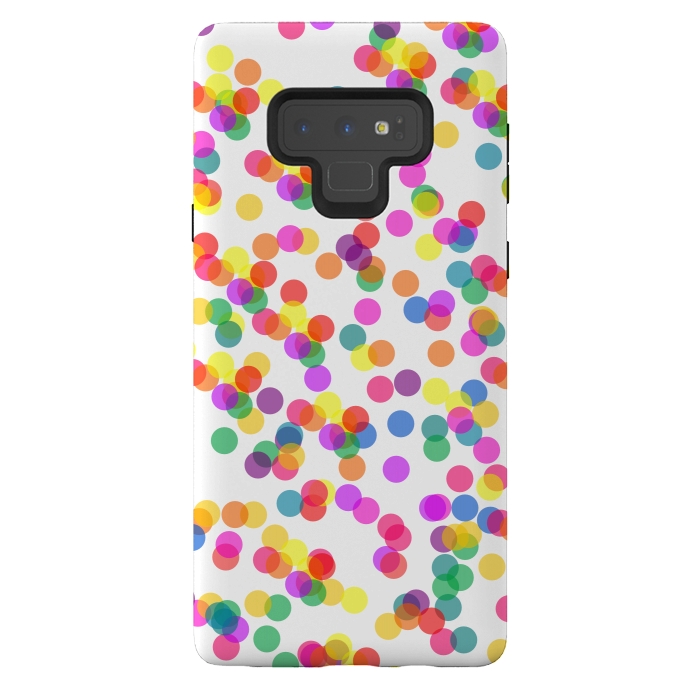 Galaxy Note 9 StrongFit Colorful Confetti by Karolina