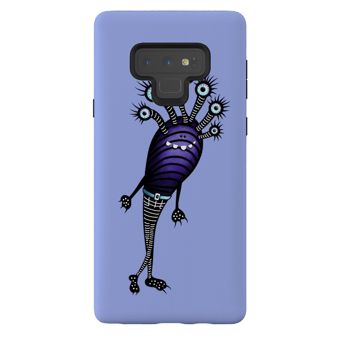 Galaxy Note 9 StrongFit Funny Monster Cartoon Creature Dressed Up by Boriana Giormova