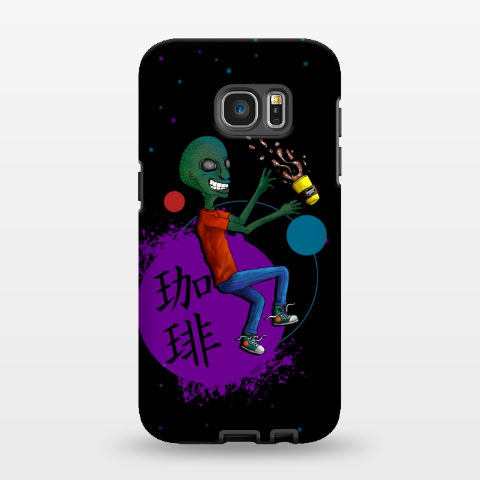 Galaxy S7 EDGE StrongFit Galactic Soy Latte by Gringoface Designs