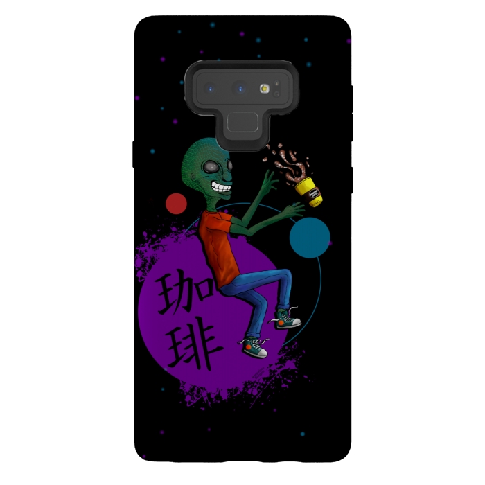 Galaxy Note 9 StrongFit Galactic Soy Latte by Gringoface Designs
