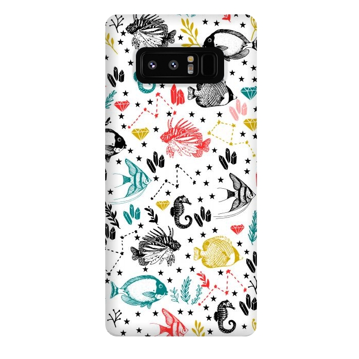 Galaxy Note 8 StrongFit Tropical Fish by Karolina