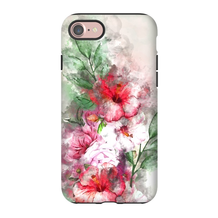 iPhone 7 StrongFit Hibiscus Garden by Creativeaxle