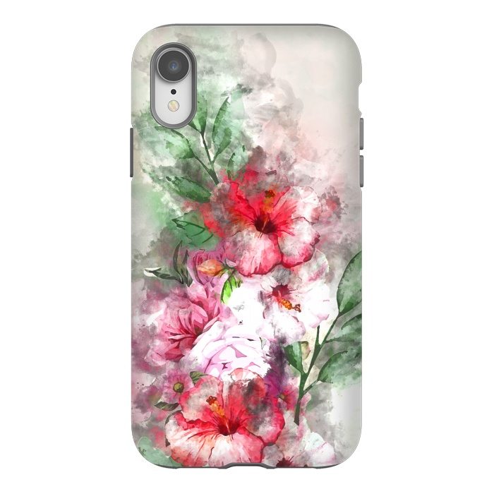 iPhone Xr StrongFit Hibiscus Garden by Creativeaxle