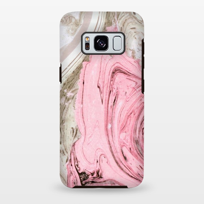 Galaxy S8 plus StrongFit Nude+ Pink Marble by Uma Prabhakar Gokhale