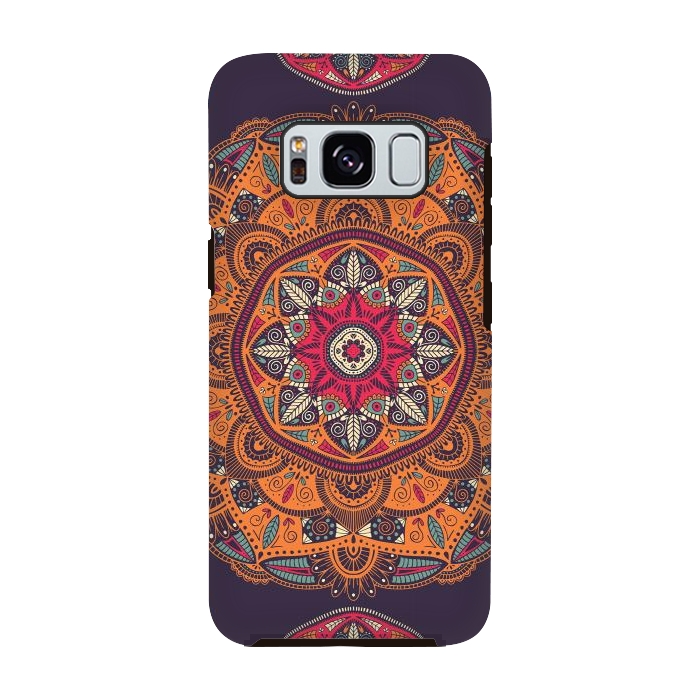 Galaxy S8 StrongFit Colorful Mandala 008 by Jelena Obradovic