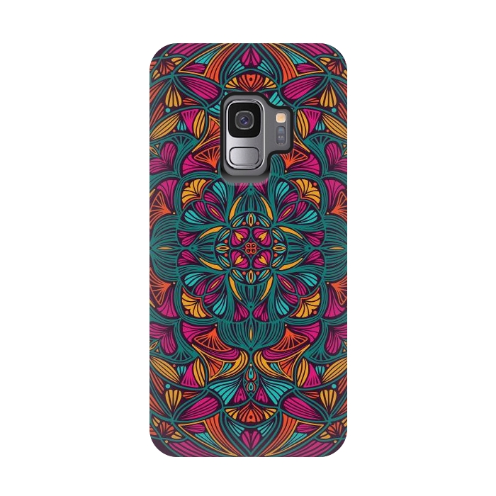 Galaxy S9 StrongFit Colorful Mandala 013 by Jelena Obradovic