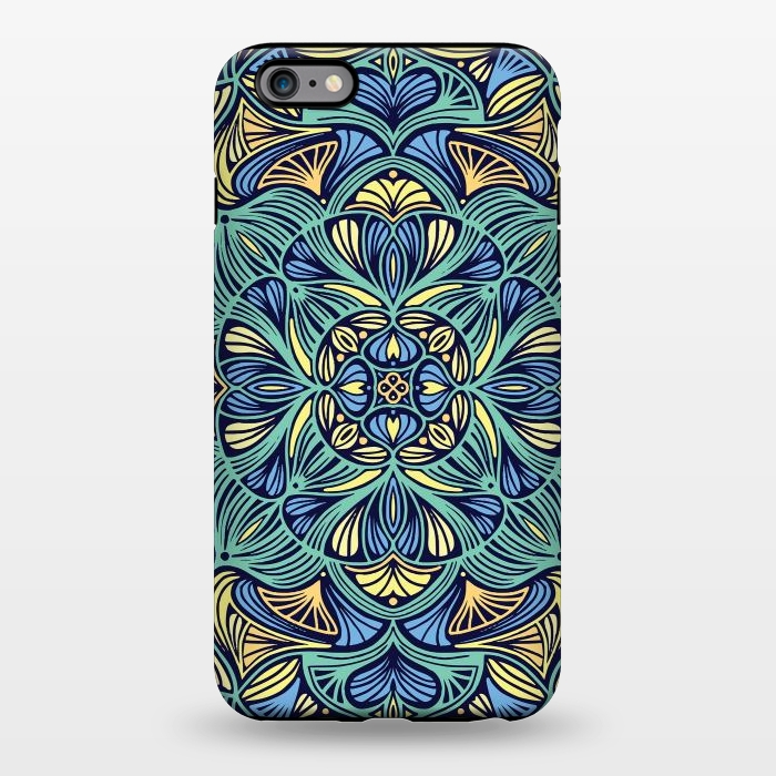 iPhone 6/6s plus StrongFit Colorful Mandala Pattern 016 by Jelena Obradovic