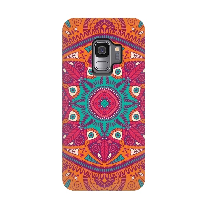 Galaxy S9 StrongFit Colorful Mandala Pattern 017 by Jelena Obradovic