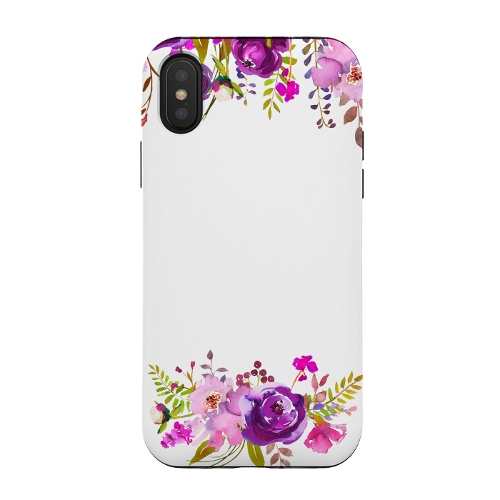 iPhone Xs / X StrongFit Purple Spring Flower Dream by  Utart