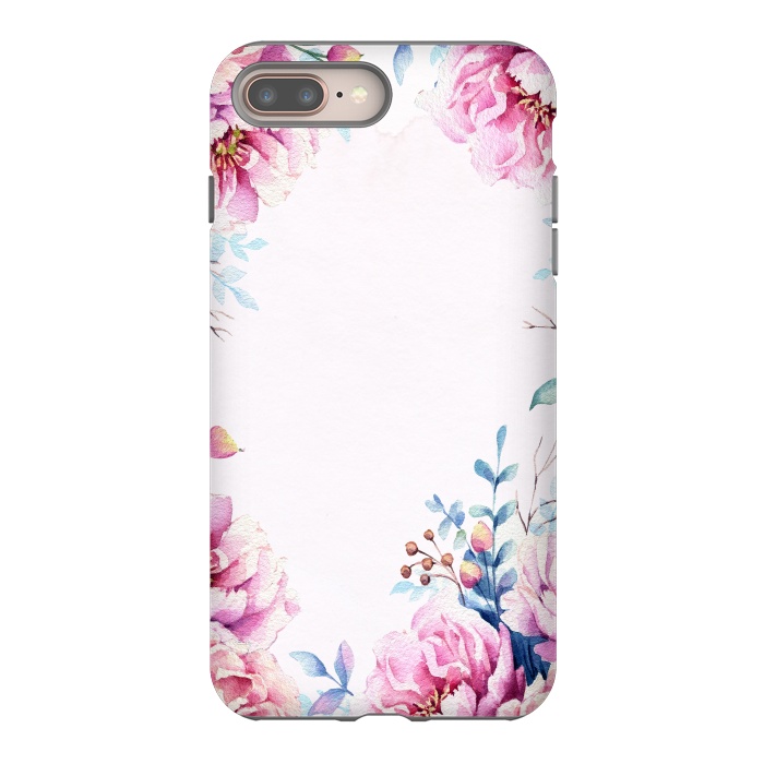 iPhone 7 plus StrongFit Blush Spring Flowers  by  Utart