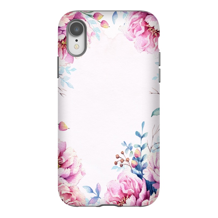 iPhone Xr StrongFit Blush Spring Flowers  by  Utart