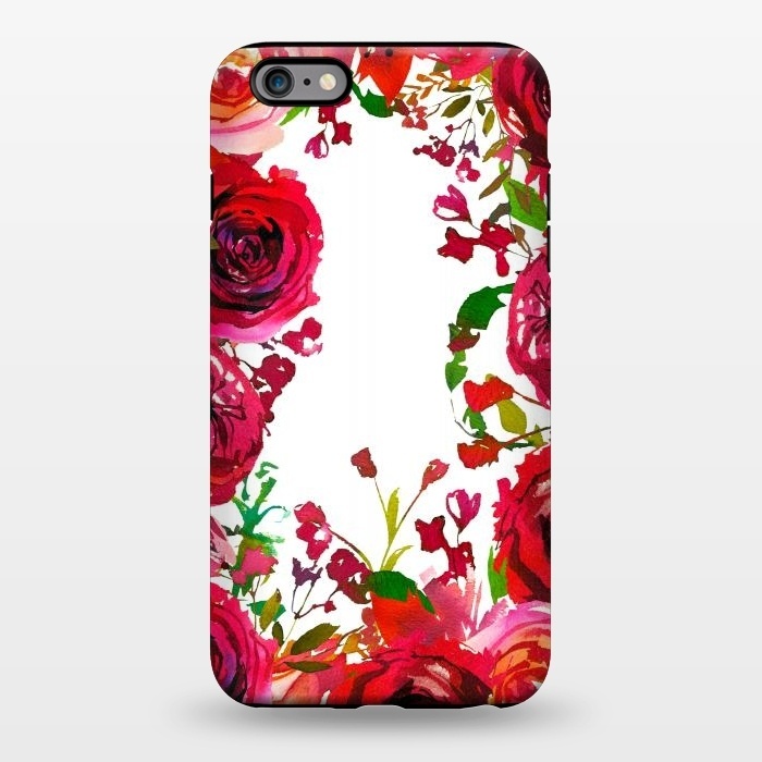 iPhone 6/6s plus StrongFit Moody red roses on white by  Utart