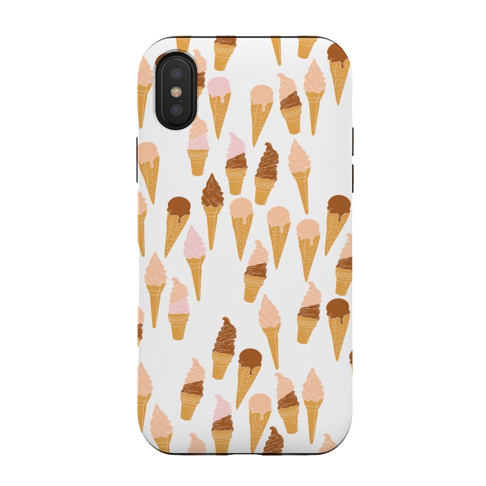 iPhone Xs / X StrongFit Cute Ice Cream by Karolina