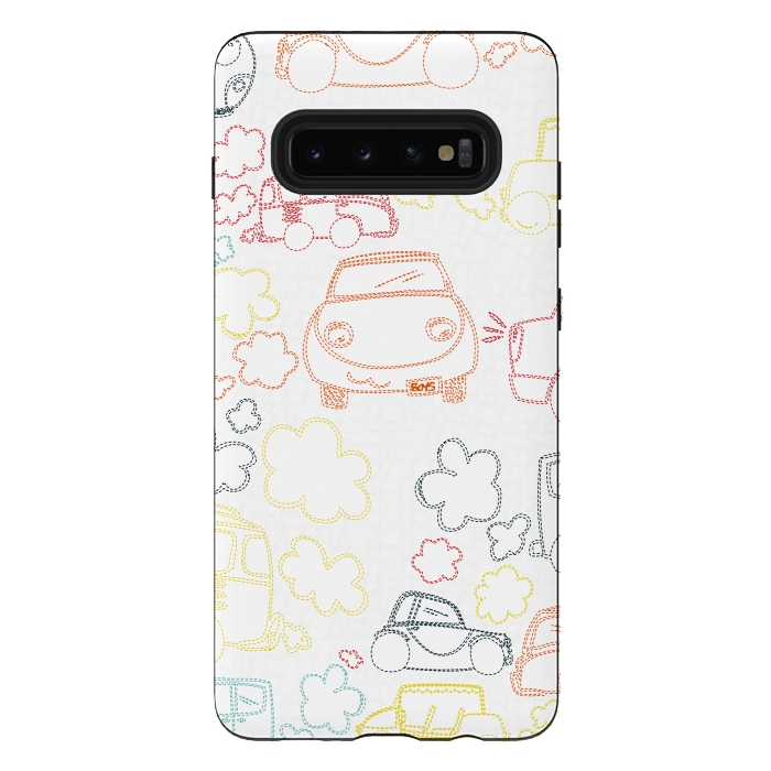 Galaxy S10 plus StrongFit Stitched Cars by MaJoBV