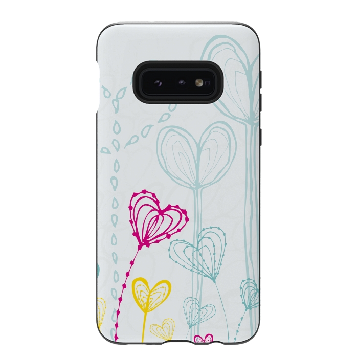 Galaxy S10e StrongFit Love Garden  White by MaJoBV