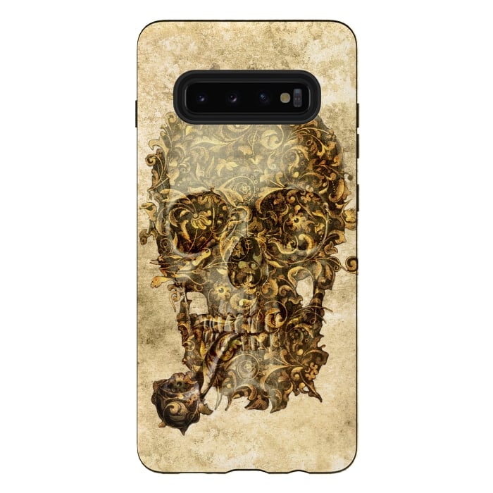 Galaxy S10 plus StrongFit LORD SKULL 2 by Diego Tirigall