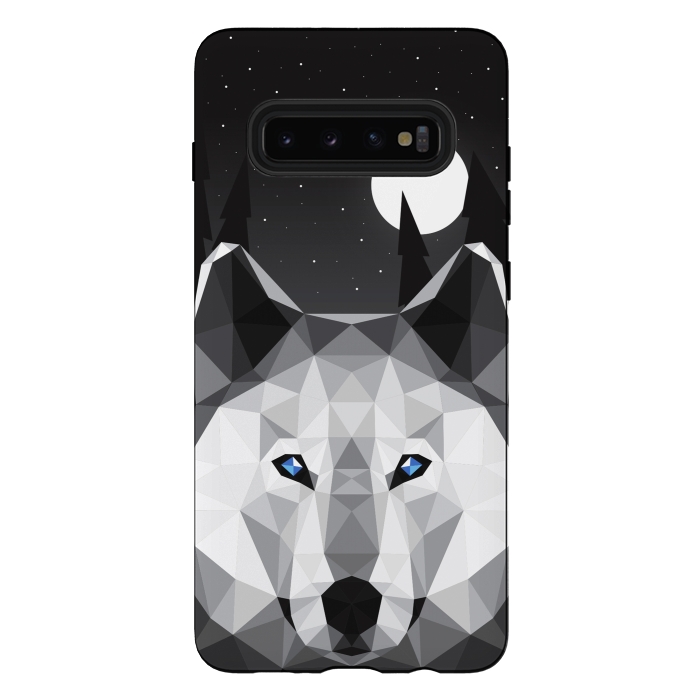 Galaxy S10 plus StrongFit The Tundra Wolf by Davies Babies