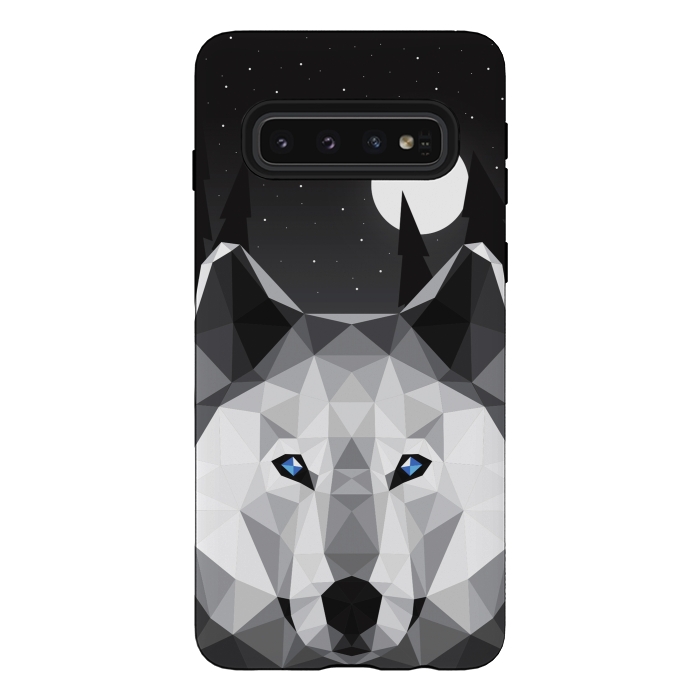 Galaxy S10 StrongFit The Tundra Wolf by Davies Babies
