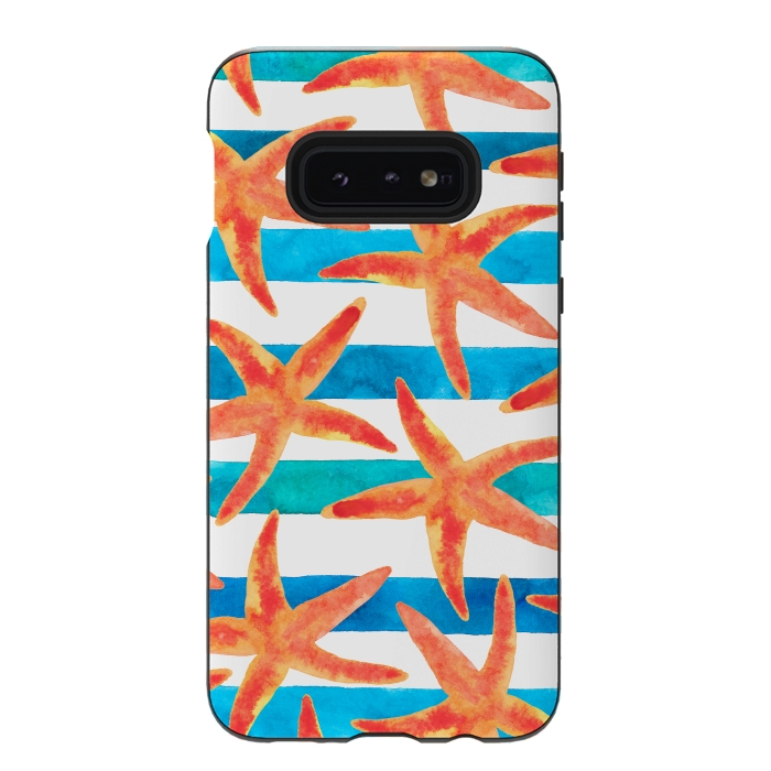 Galaxy S10e StrongFit Starfish Tropics by Amaya Brydon