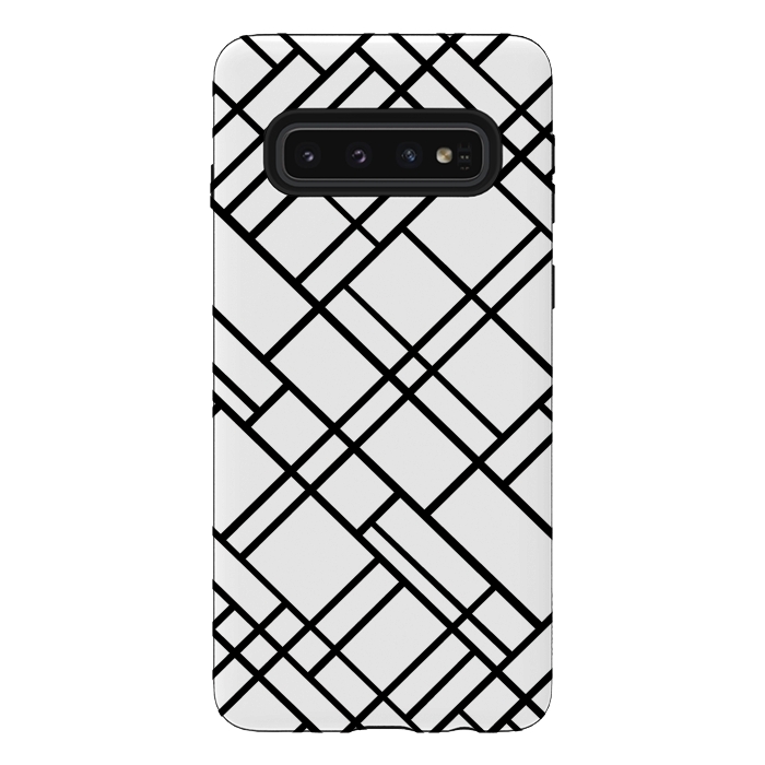 Galaxy S10 StrongFit Map 45 White by Project M