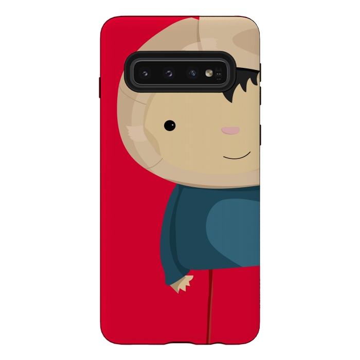 Galaxy S10 StrongFit Little Boy by Alejandro Orjuela