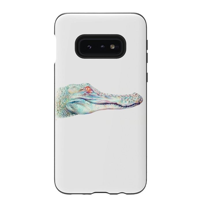 Galaxy S10e StrongFit Albino Aligator by Brandon Keehner