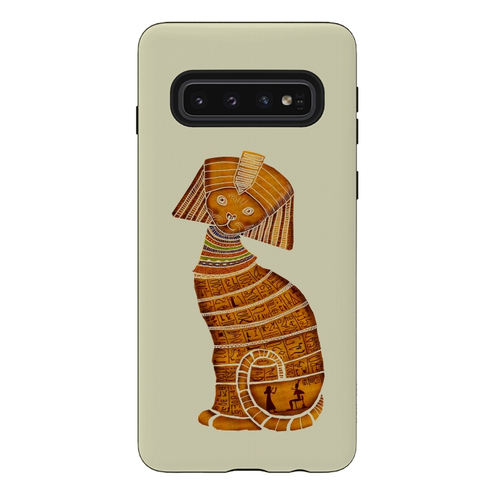 Galaxy S10 StrongFit Sphinx Cat by Tummeow