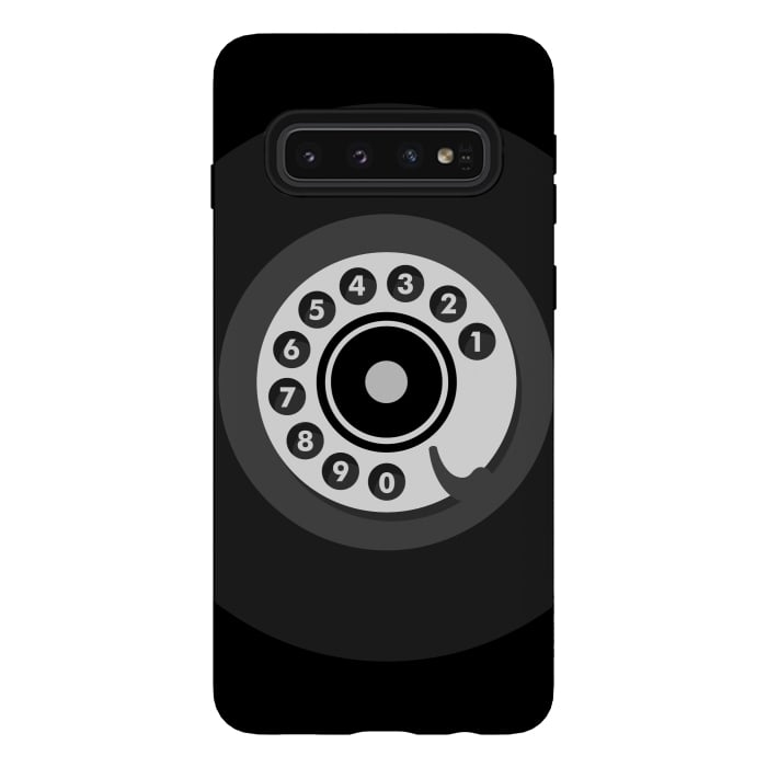 Galaxy S10 StrongFit Vintage Black Phone by Dellán
