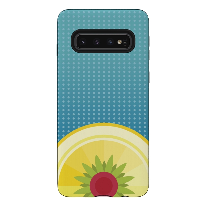 Galaxy S10 StrongFit Blue Hawaii by Dellán