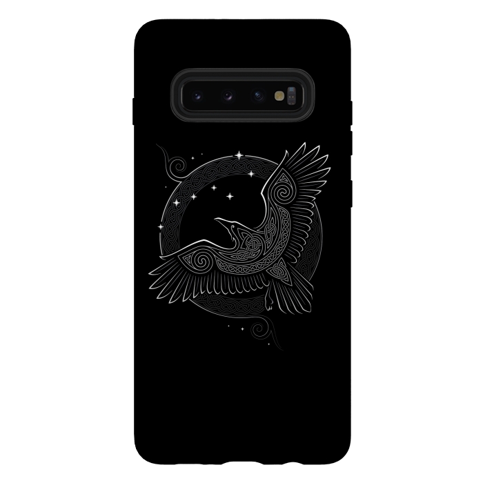 Galaxy S10 plus StrongFit NORTHERN RAVEN ( Path to the North ) by RAIDHO