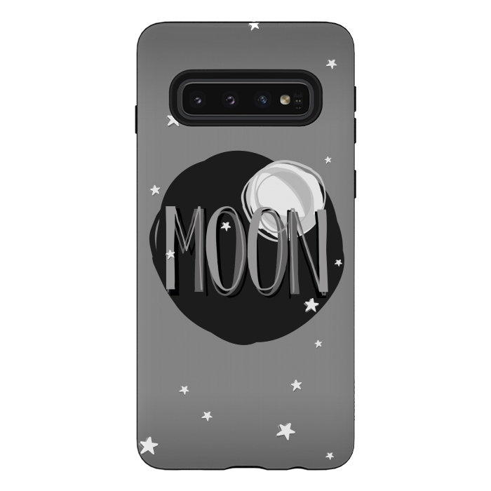Galaxy S10 StrongFit Bright Moon & Stars by Dellán