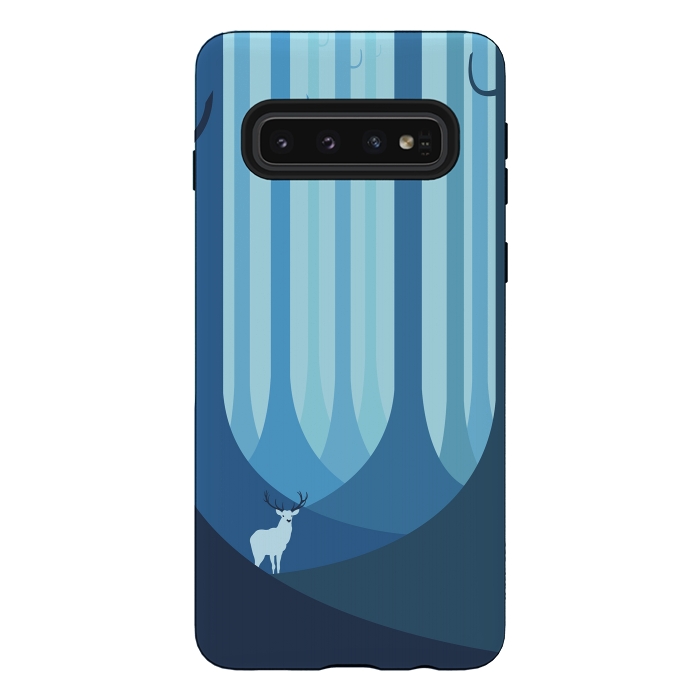 Galaxy S10 StrongFit Blue forest by Roland Banrévi