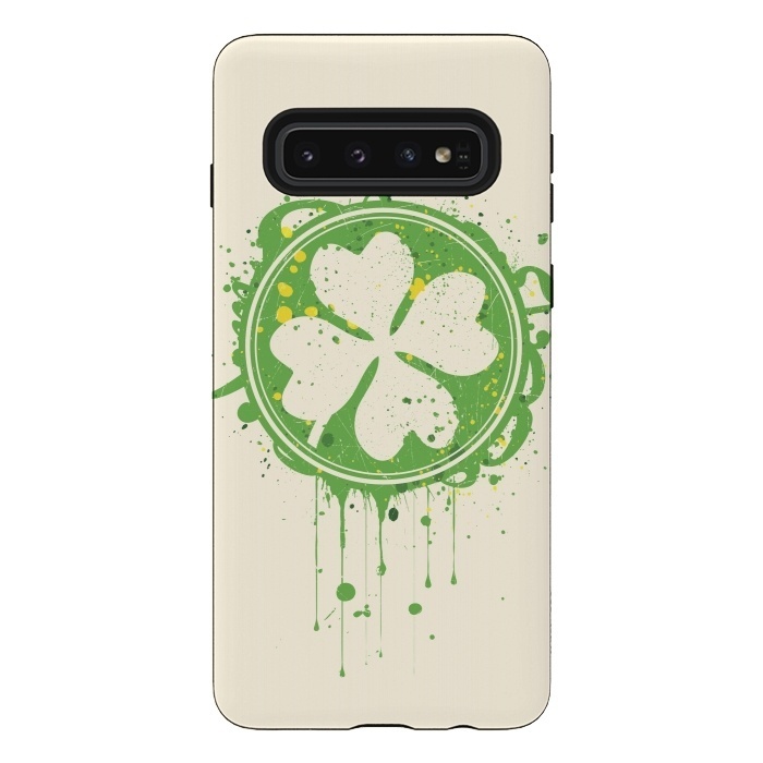 Galaxy S10 StrongFit Patrick's clover by Sitchko