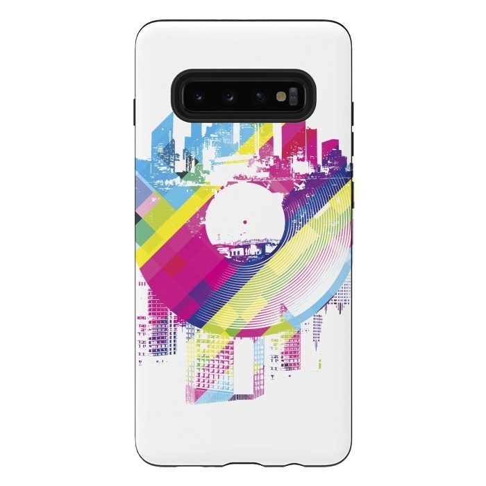 Galaxy S10 plus StrongFit Urban Vinyl Colorful by Sitchko